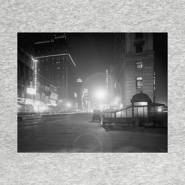 Broadway at Night, 1910. Vintage Photo by historyphoto